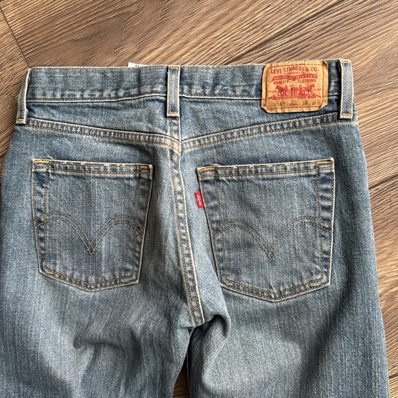 Vintage 1988 Levi's 514 slim straight Blue Jeans Classic Style size 28 - Picture 7 of 14